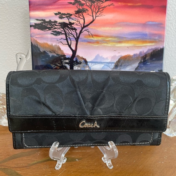 Coach black continental wallet - Picture 14 of 15